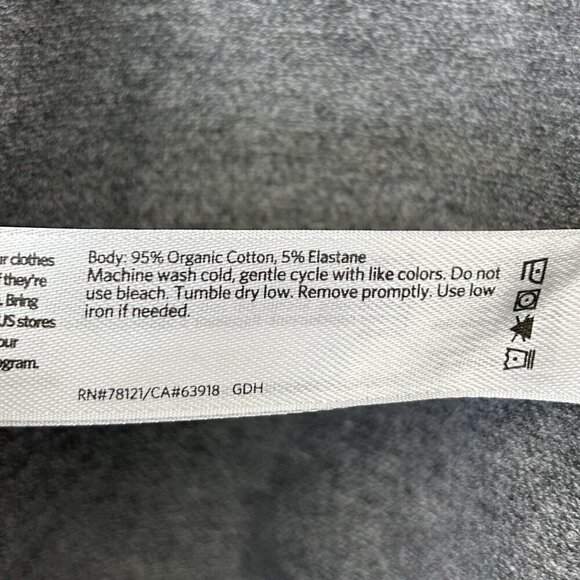 Eileen Fisher Zip Jacket Womens Size Large Gray Organic Cotton - Picture 9 of 9